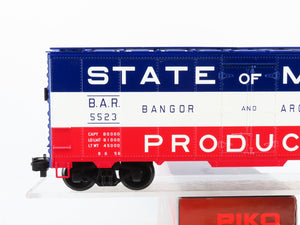 G Scale PIKO 38859 BAR State Of Maine 40' Box Car 5523 RTR