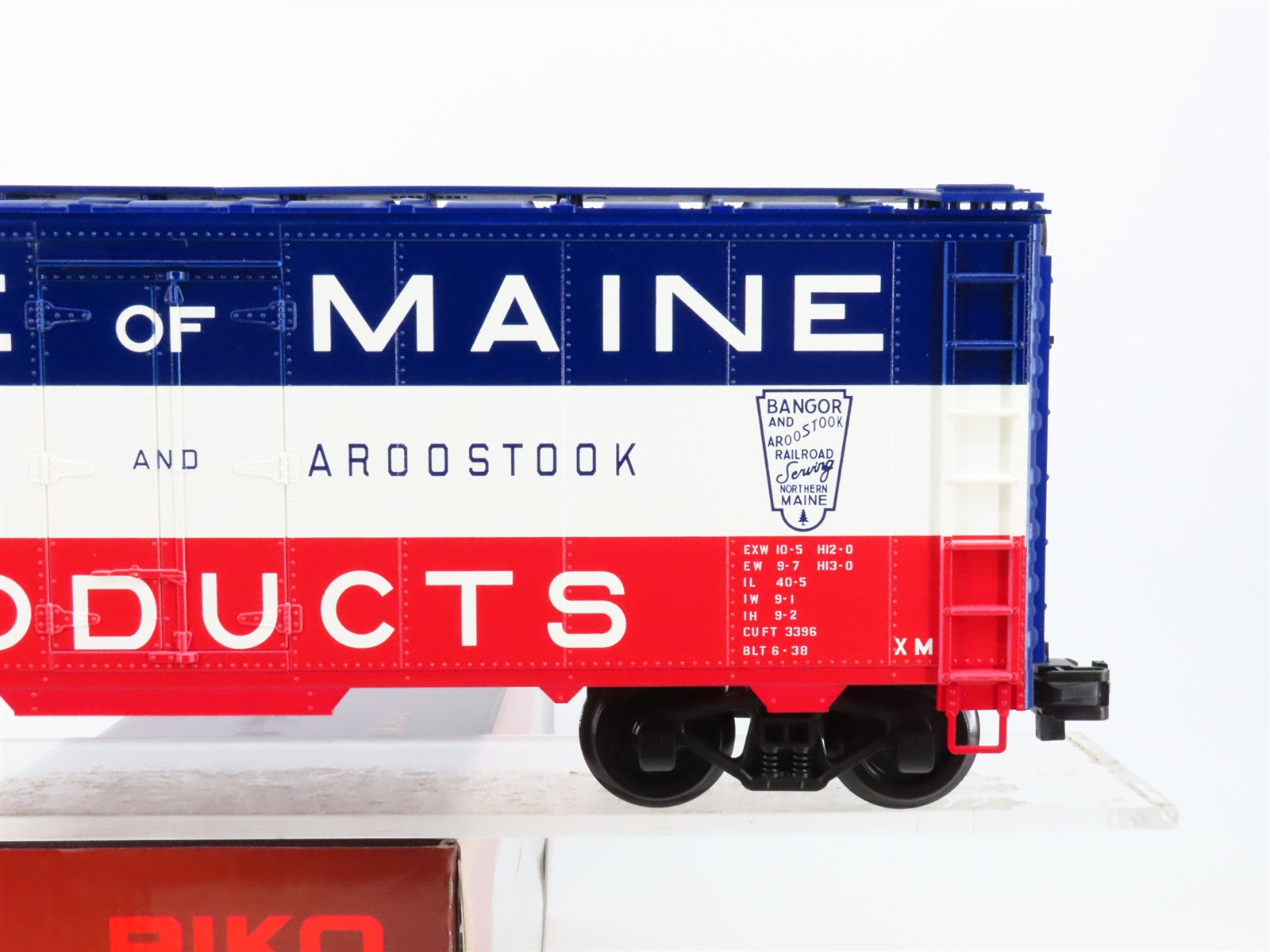 G Scale PIKO 38859 BAR State Of Maine 40' Box Car 5523 RTR