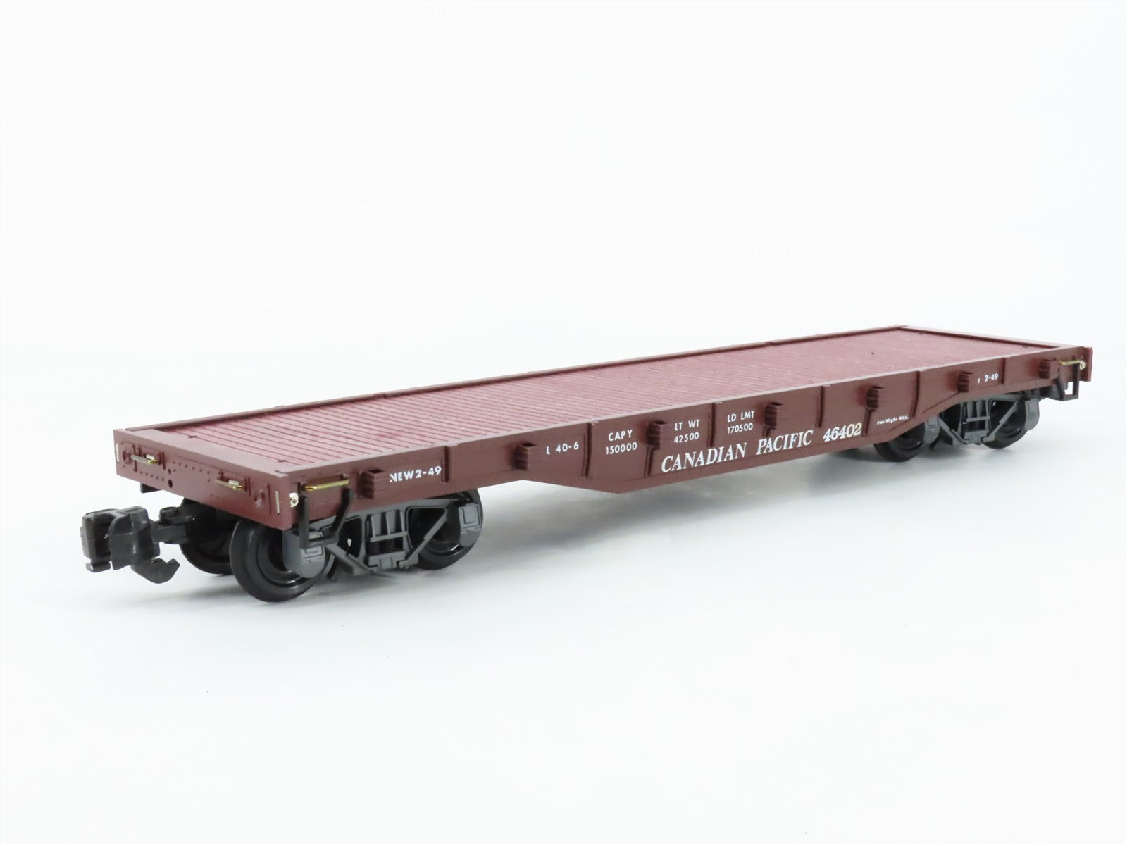G Scale Aristo-Craft REA-46402 Canadian Pacific 40' Bulkhead Flat Car 46402 RTR