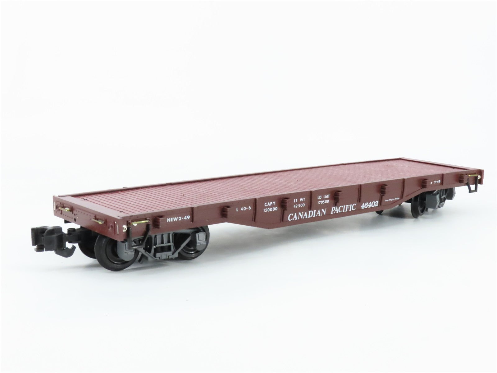G Scale Aristo-Craft REA-46402 Canadian Pacific 40' Bulkhead Flat Car 46402 RTR