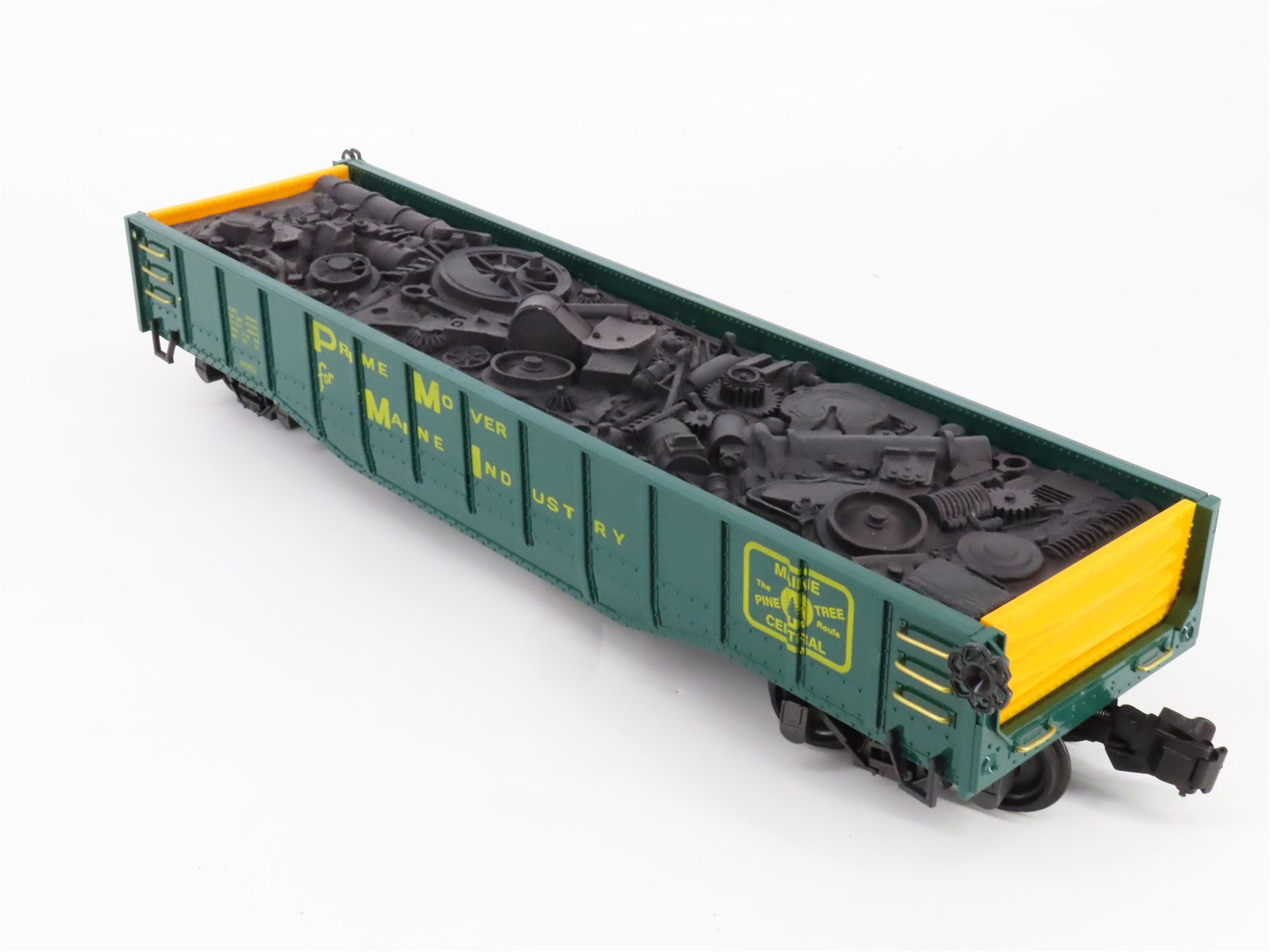 G Scale REA REA-41003 MEC Maine Central Pine Tree Gondola 41003 w/ Load RTR