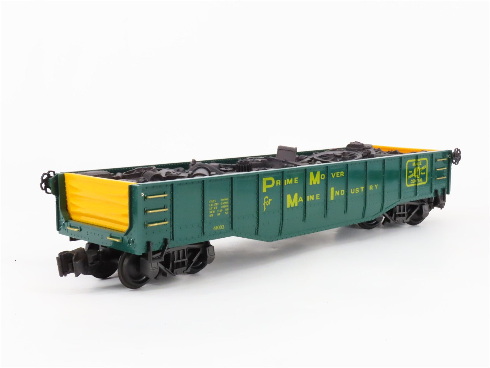 G Scale REA REA-41003 MEC Maine Central Pine Tree Gondola 41003 w/ Load RTR