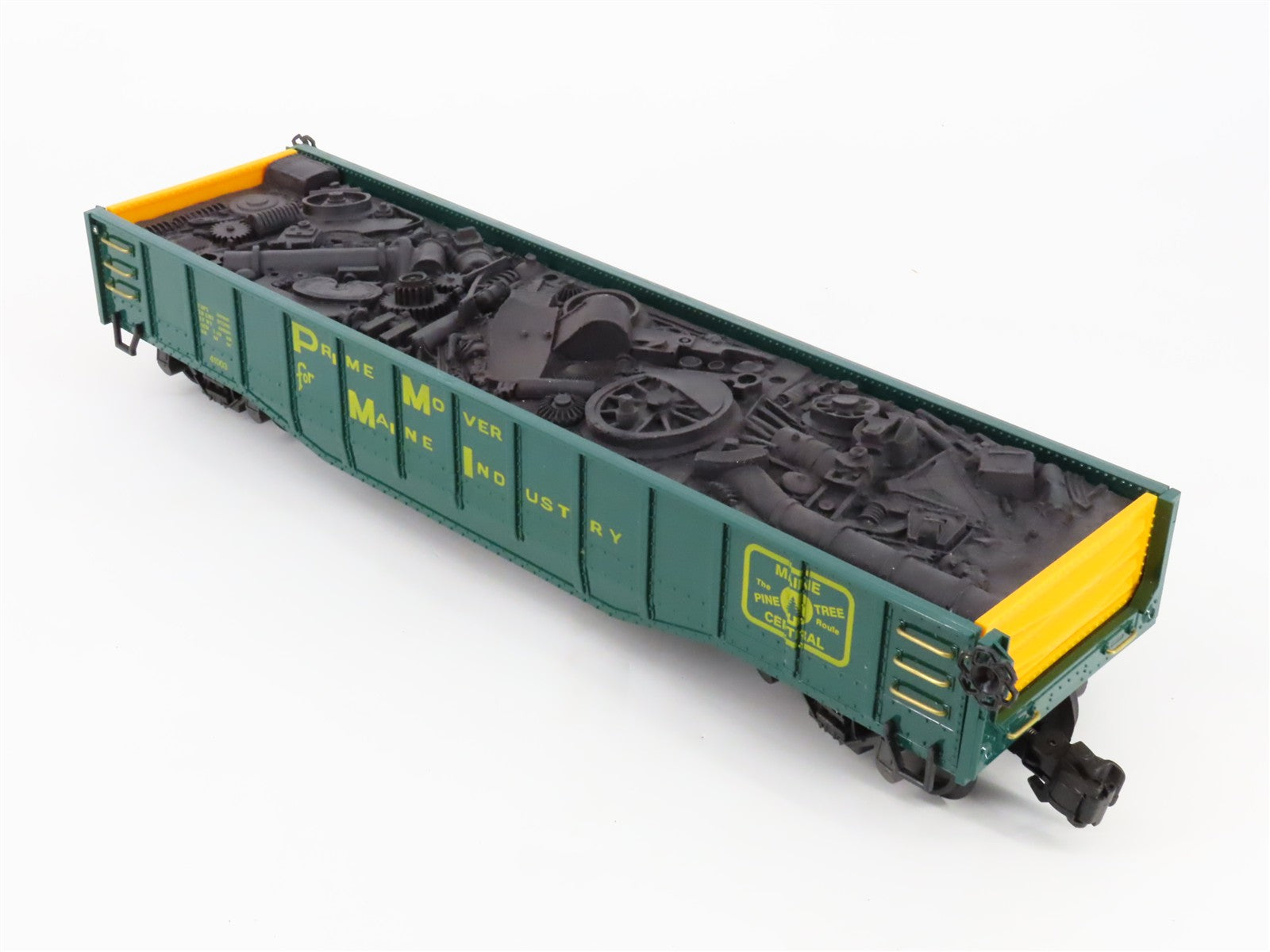 G Scale REA REA-41003 MEC Maine Central Pine Tree Gondola 41003 w/ Load RTR