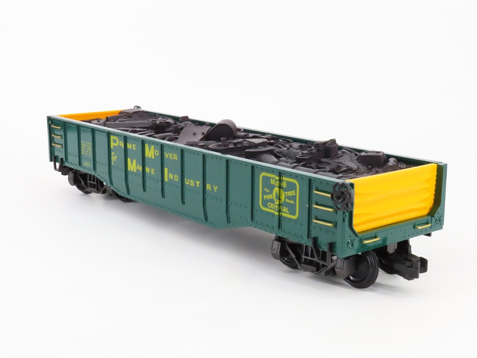 G Scale REA REA-41003 MEC Maine Central Pine Tree Gondola 41003 w/ Load RTR