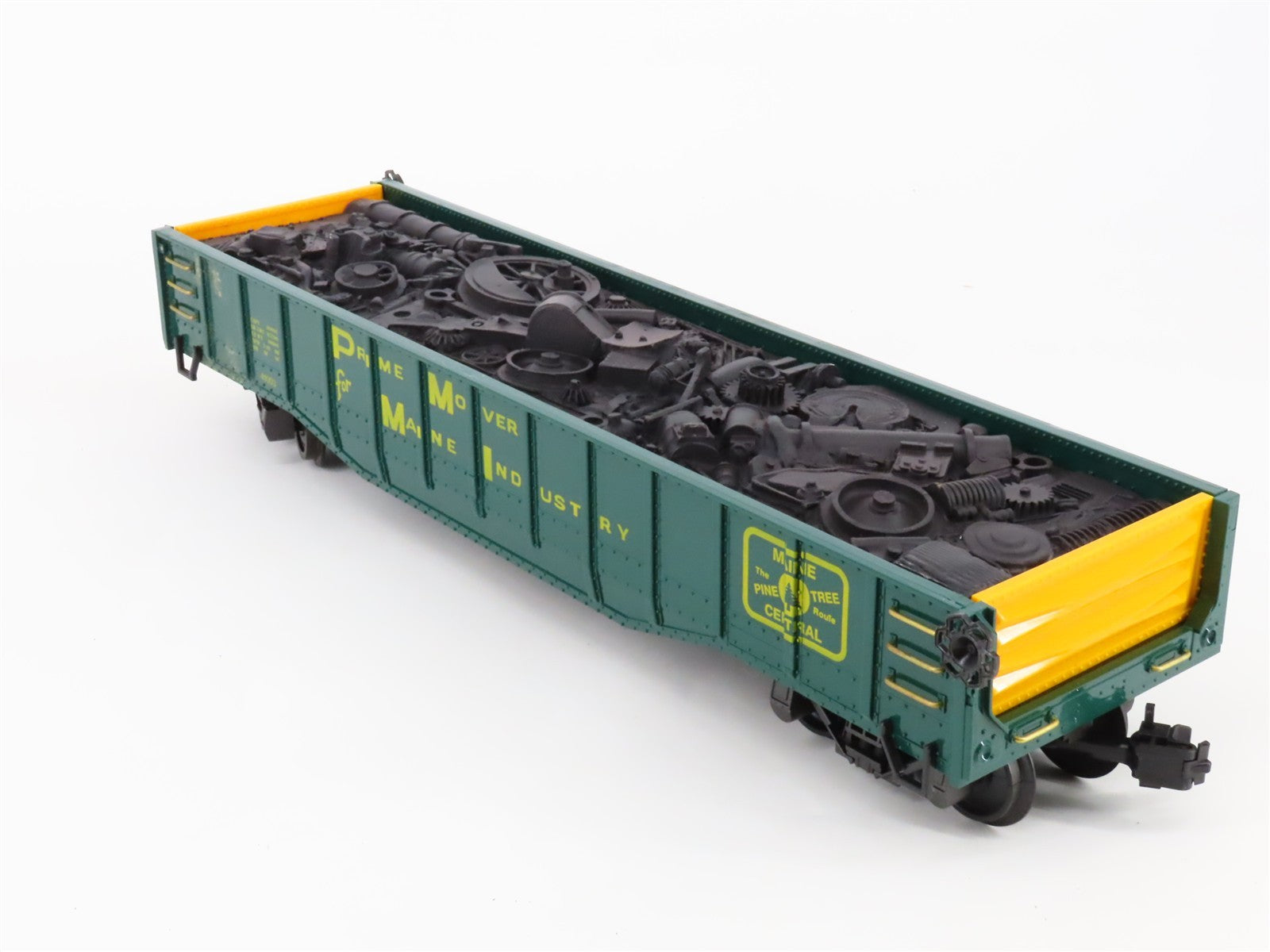 G Scale REA REA-41003 MEC Maine Central Pine Tree Gondola 41003 w/ Load RTR