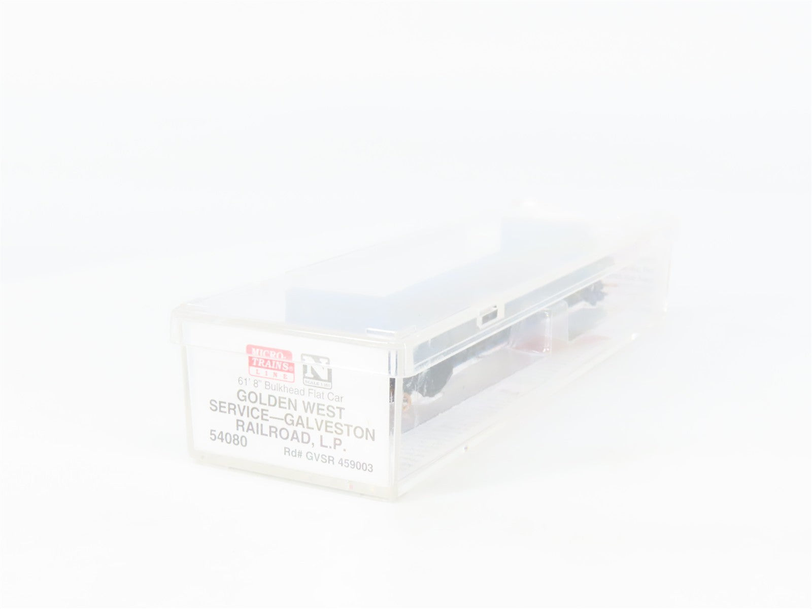 N Scale Micro-Trains MTL 54080 GVSR Golden West Service Bulkhead Flat Car 459003