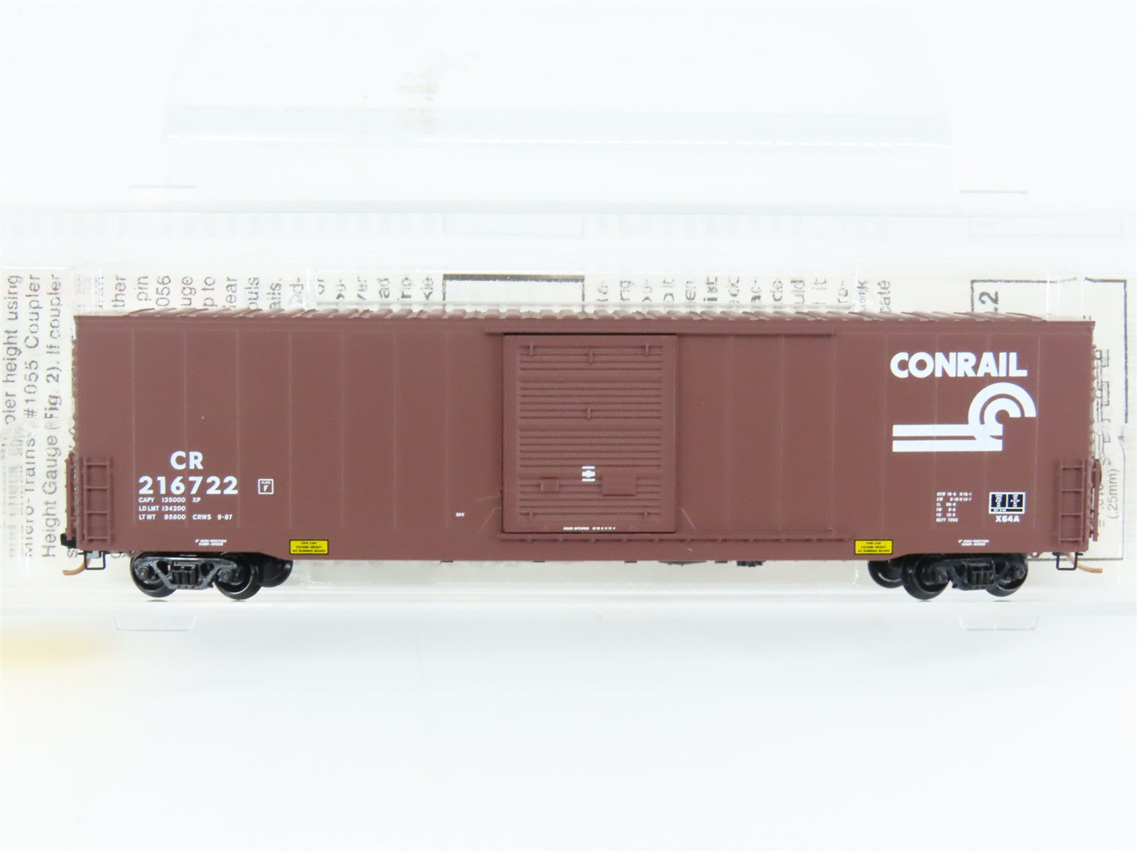 N Scale Micro-Trains 104040 CR Conrail 60' Box Car 216722 RTR