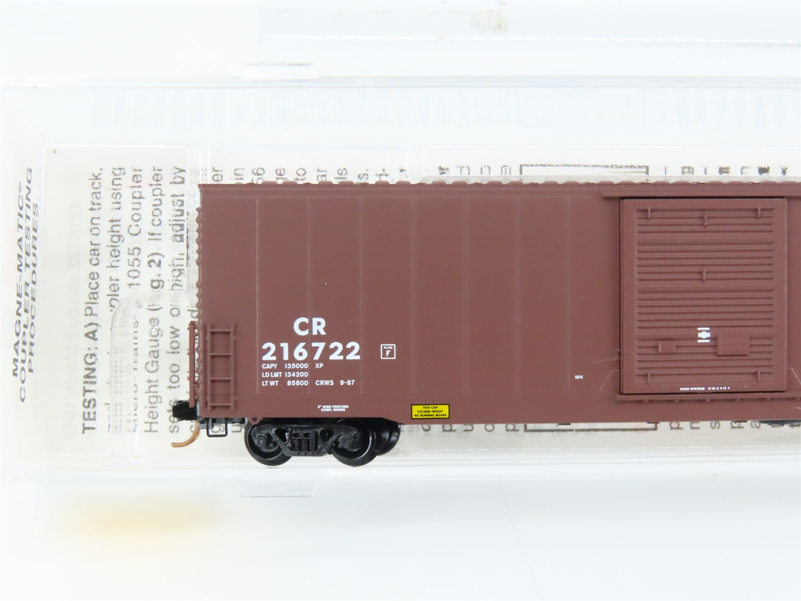 N Scale Micro-Trains 104040 CR Conrail 60' Box Car 216722 RTR