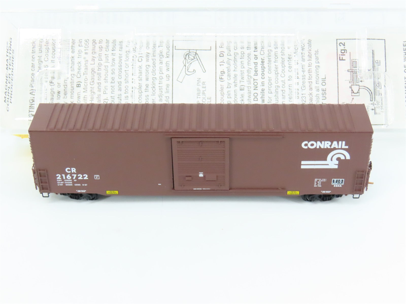 N Scale Micro-Trains 104040 CR Conrail 60' Box Car 216722 RTR
