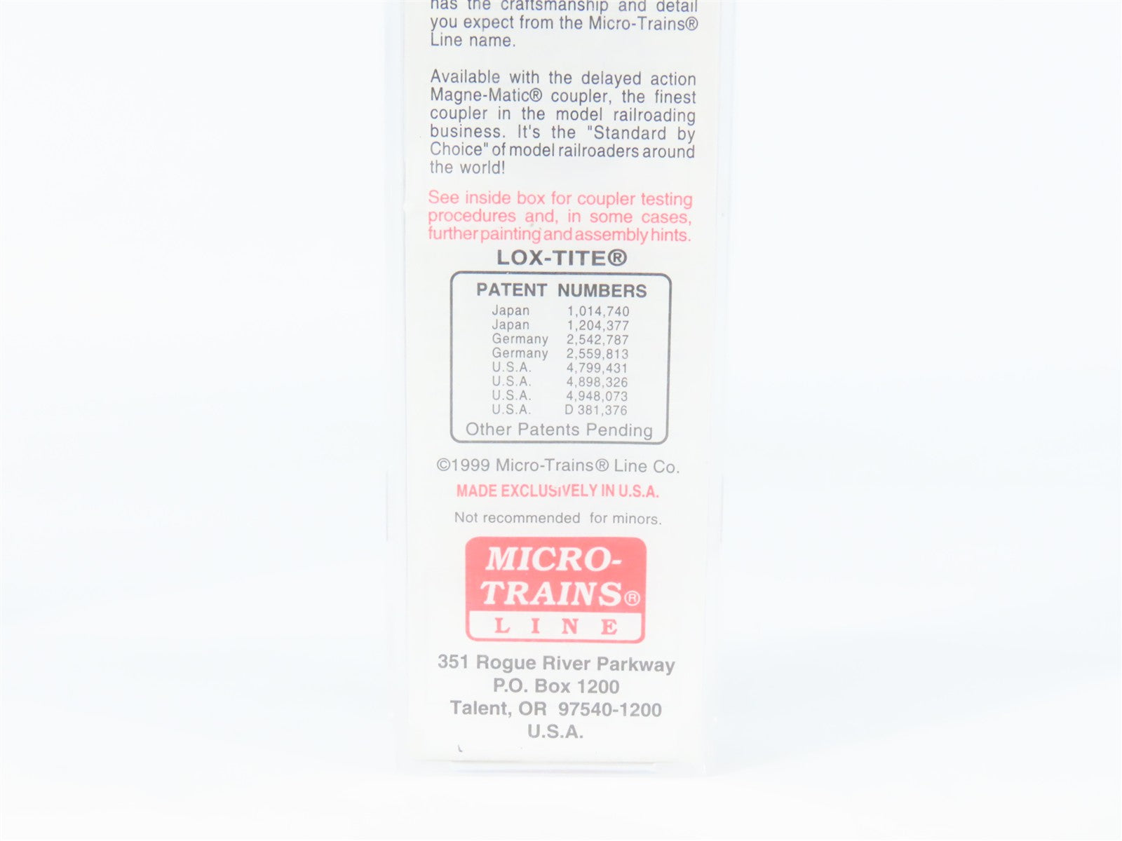 N Scale Micro-Trains 104040 CR Conrail 60' Box Car 216722 RTR