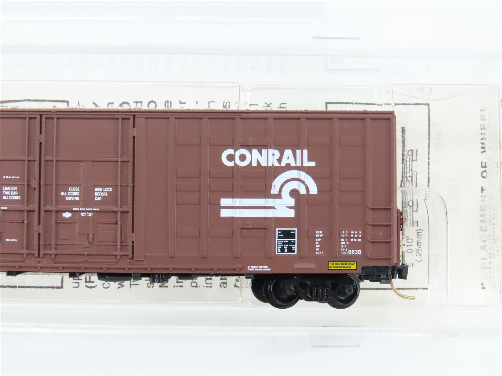 N Scale Micro-Trains 103020 CR Conrail 60' Box Car 223435 RTR