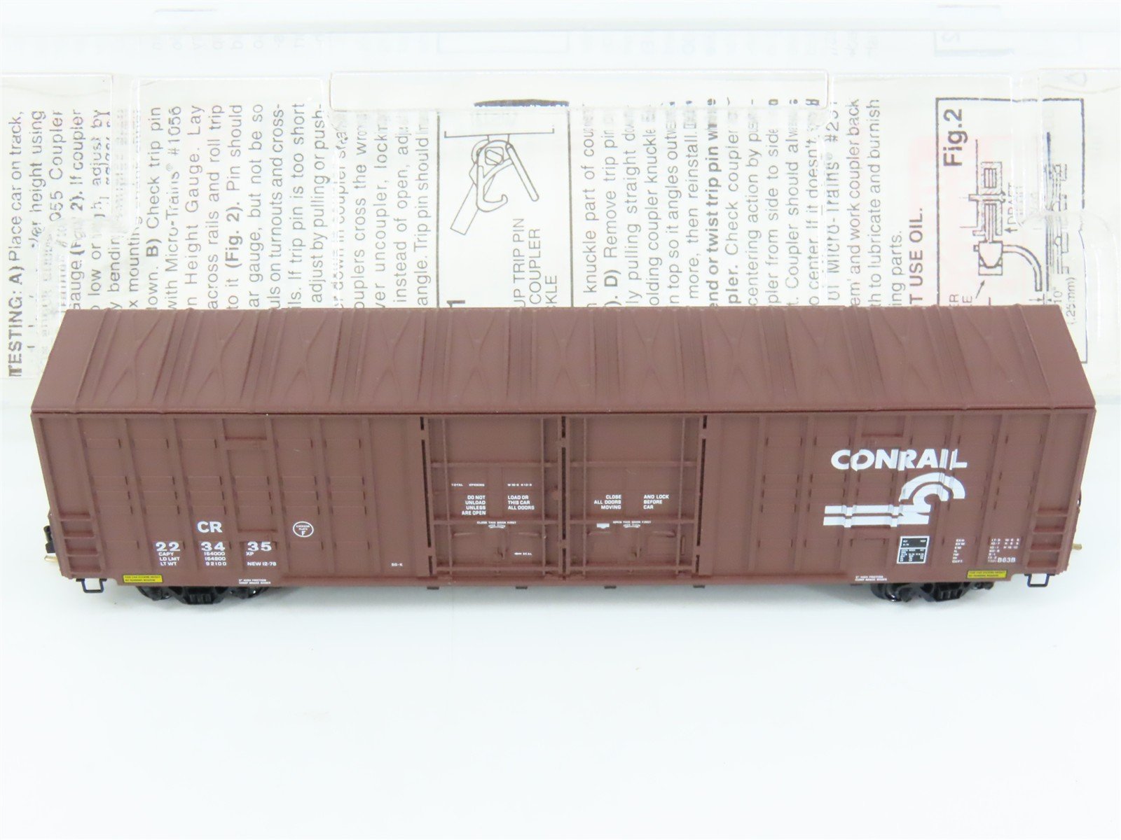 N Scale Micro-Trains 103020 CR Conrail 60' Box Car 223435 RTR