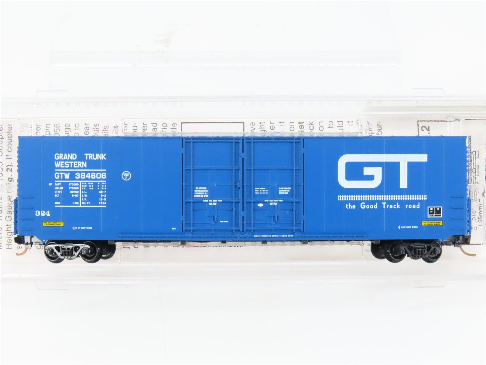 N Scale Micro-Trains MTL 102080 GTW Grand Trunk Western 60' Box Car #384606