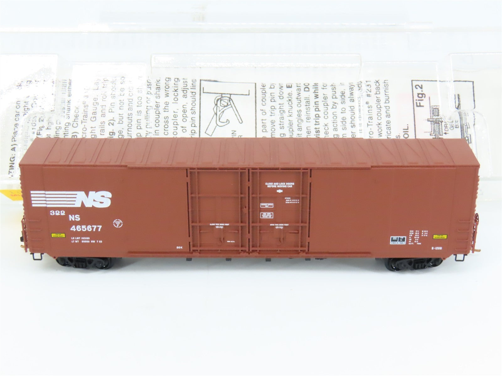 N Scale Micro-Trains 102070 NS Norfolk Southern 60' Box Car 465677 RTR