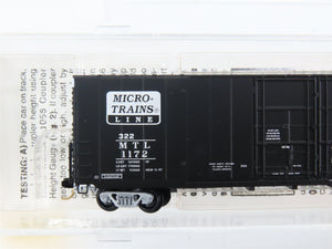 N Scale Micro-Trains 102030 MTL Micro-Trains Line 60' Box Car 1172 RTR
