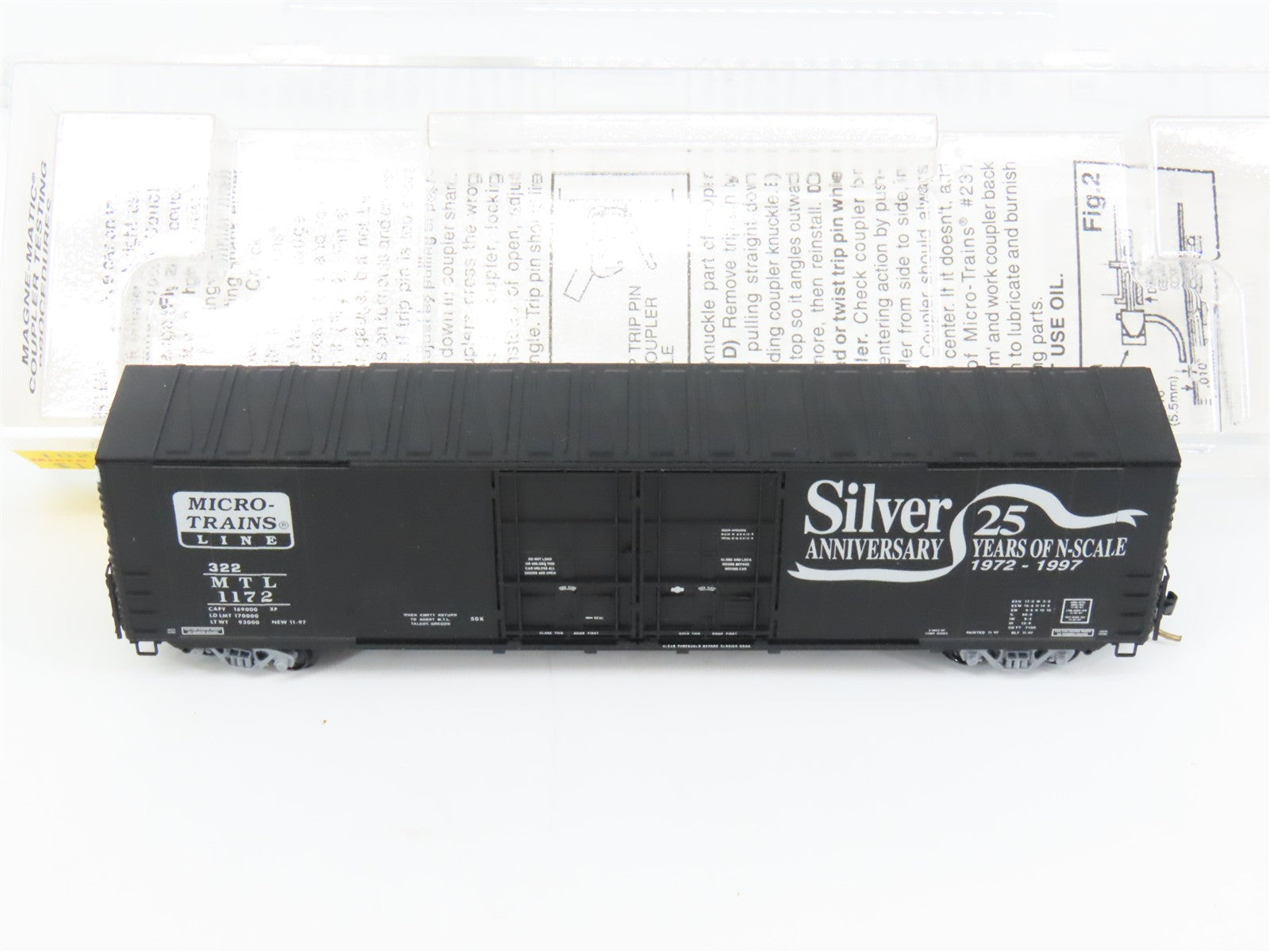 N Scale Micro-Trains 102030 MTL Micro-Trains Line 60' Box Car 1172 RTR