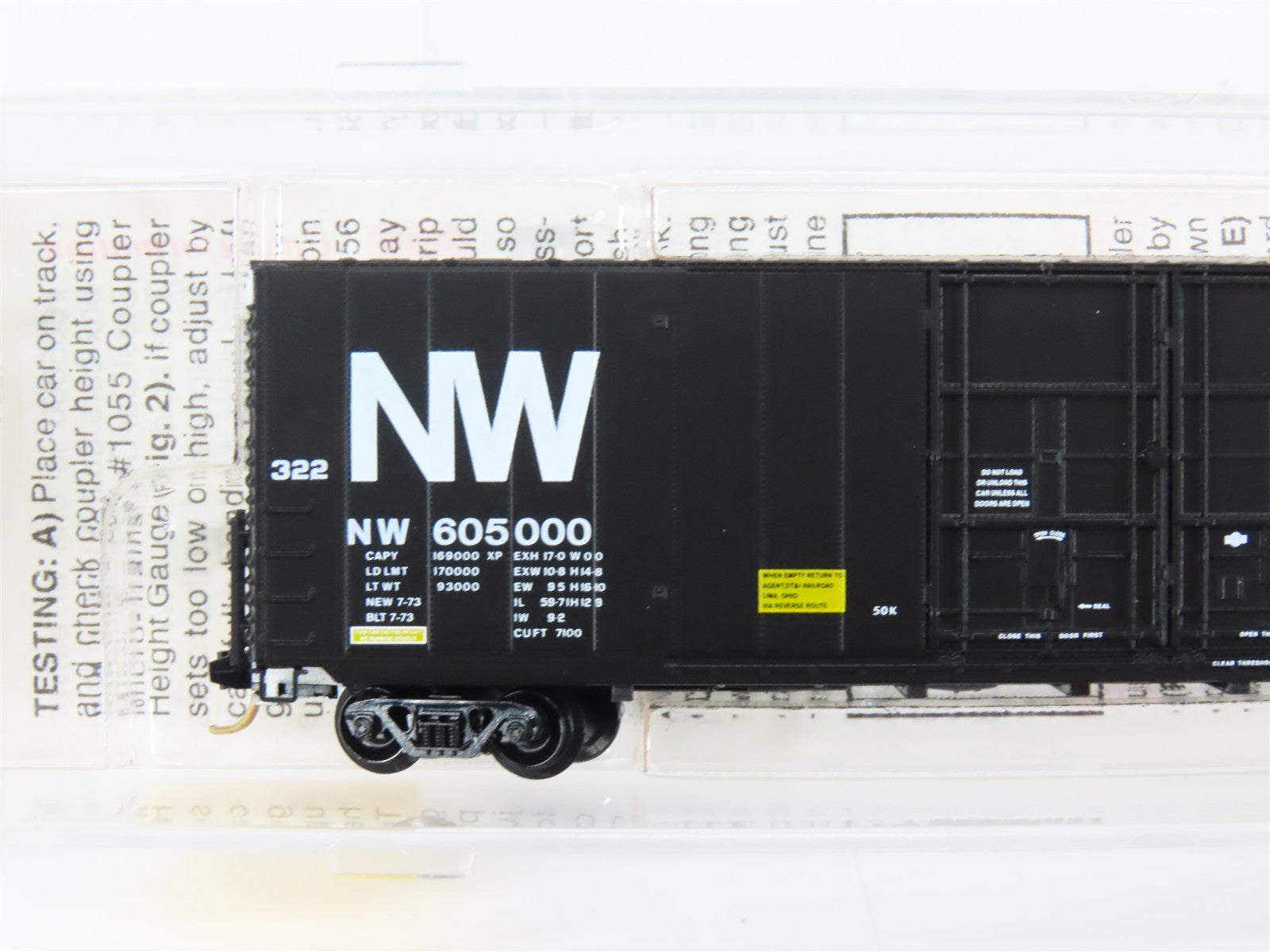 N Micro-Trains MTL 102040 NW Norfolk & Western 60' Excess Height Boxcar #605000
