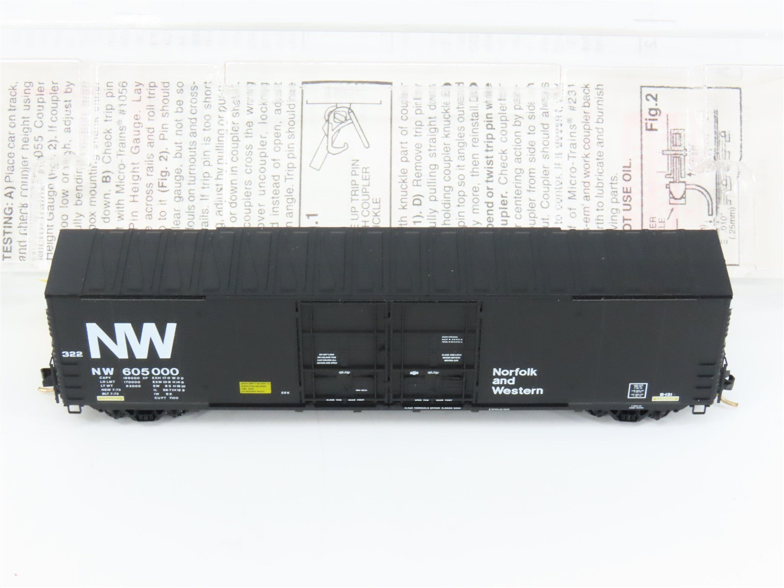 N Micro-Trains MTL 102040 NW Norfolk & Western 60' Excess Height Boxcar #605000