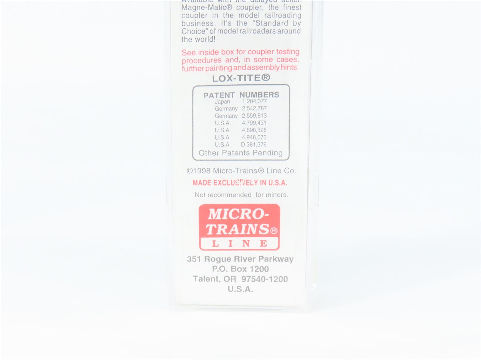 N Micro-Trains MTL 102040 NW Norfolk & Western 60' Excess Height Boxcar #605000