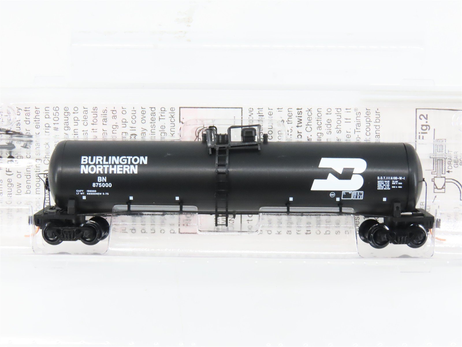 N Scale Micro-Trains 110040 Burlington Northern 56' General Service Tank Car RTR