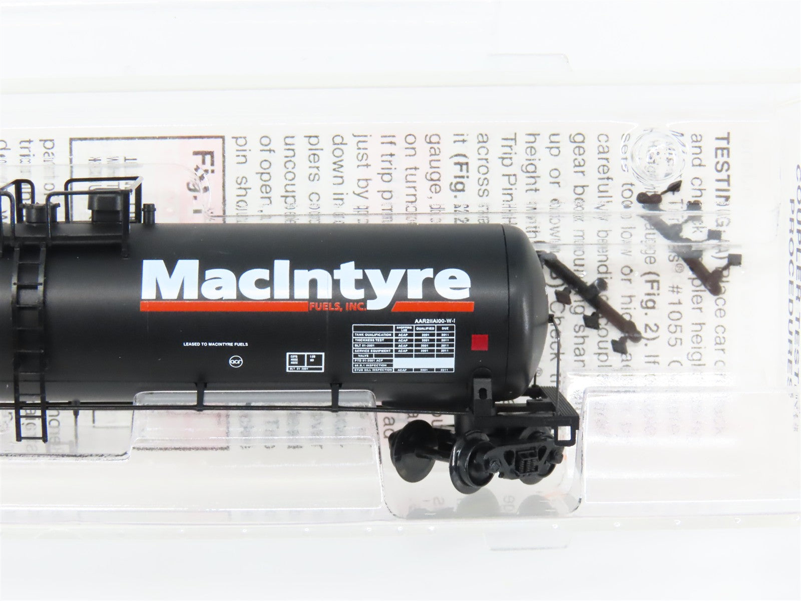 N Scale Micro-Trains 110030 SHPX MacIntyre Fuels, Inc. 56' Tank Car 204027 RTR
