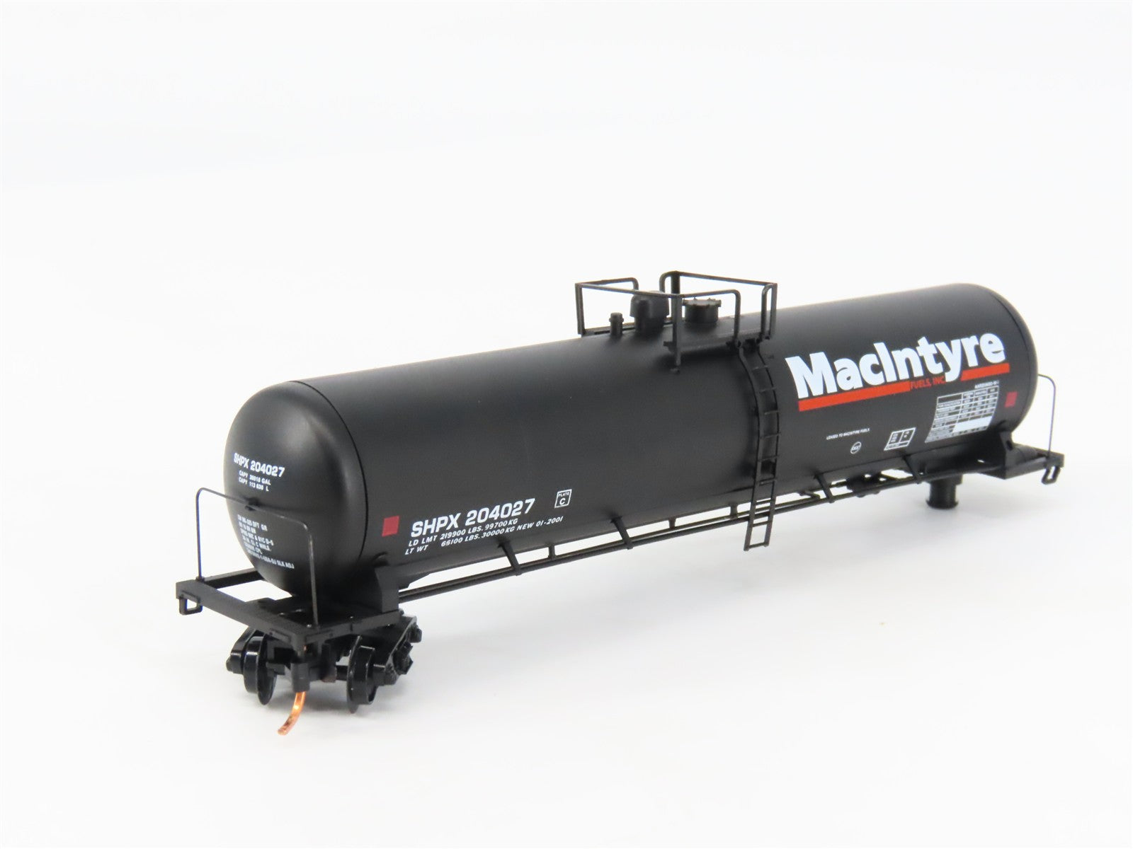N Scale Micro-Trains 110030 SHPX MacIntyre Fuels, Inc. 56' Tank Car 204027 RTR