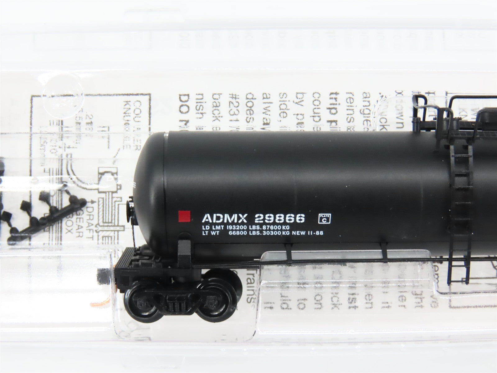 N Scale Micro-Trains MTL 110020 ADMX ADM Transportation 56' GS Tank Car #29866