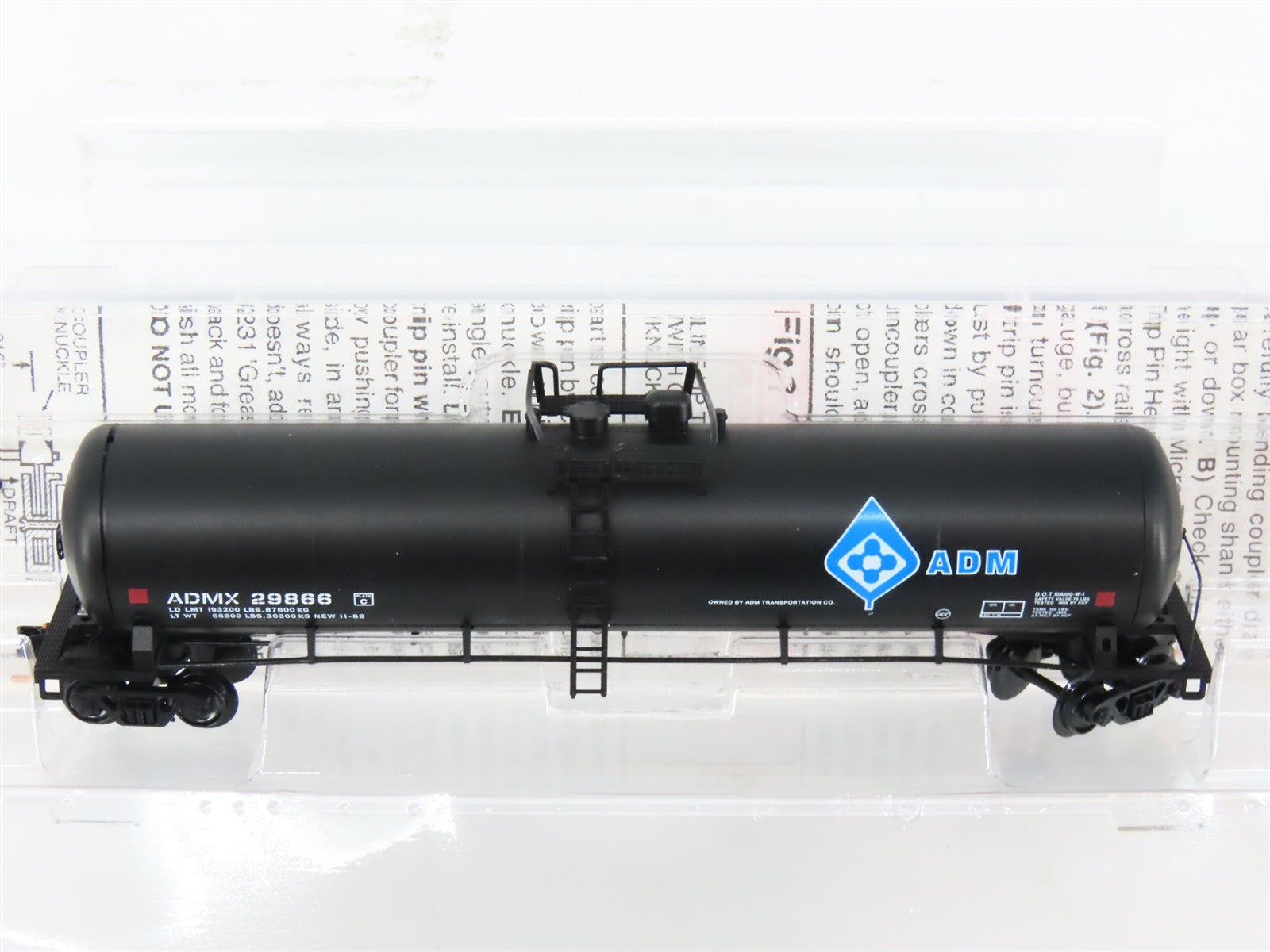 N Scale Micro-Trains MTL 110020 ADMX ADM Transportation 56' GS Tank Car #29866