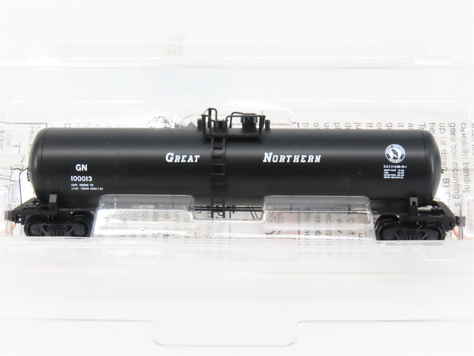 N Scale Micro-Trains MTL 110050 GN Great Northern 56' Tank Car 100013 RTR