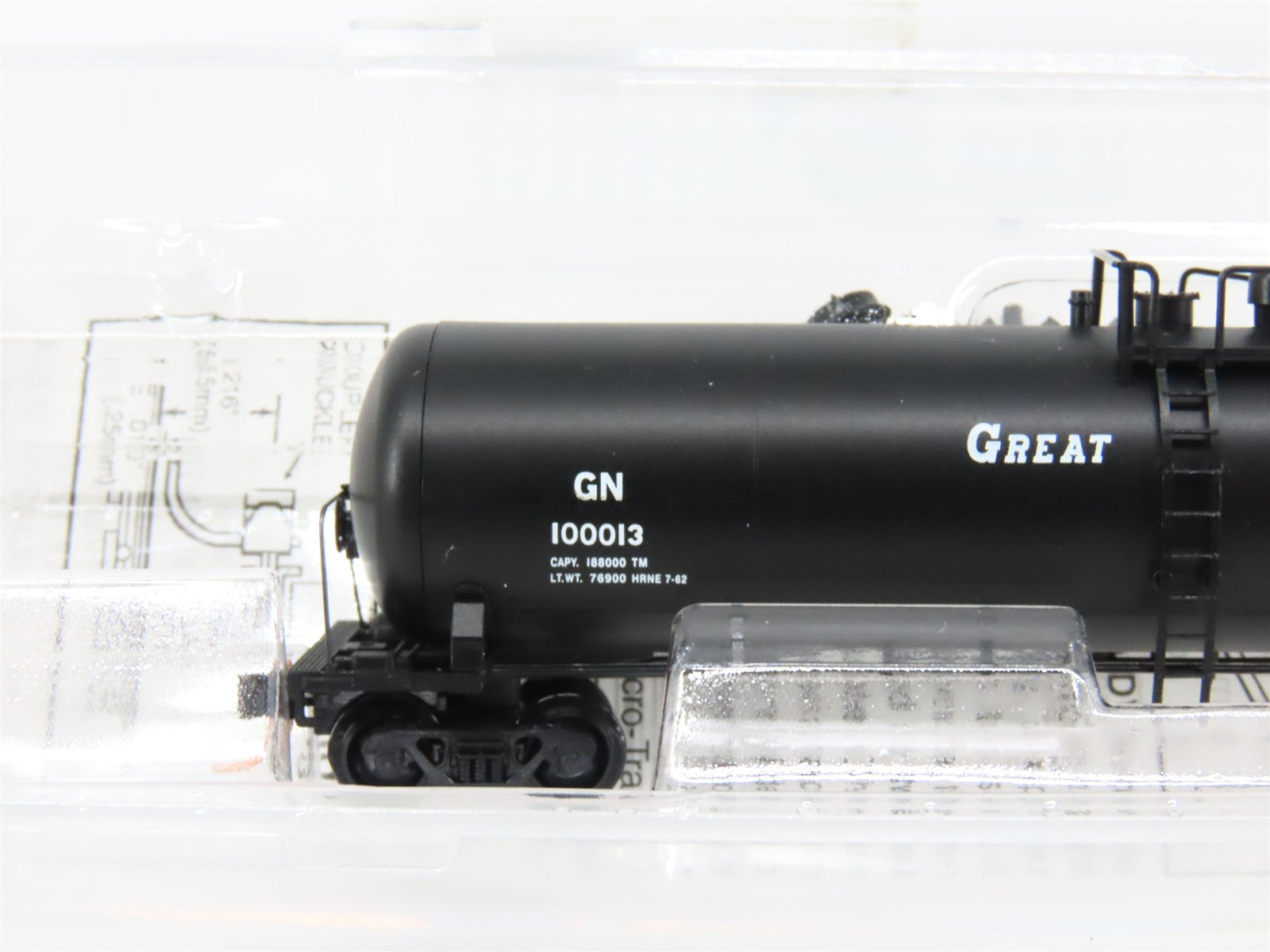 N Scale Micro-Trains MTL 110050 GN Great Northern 56' Tank Car 100013 RTR