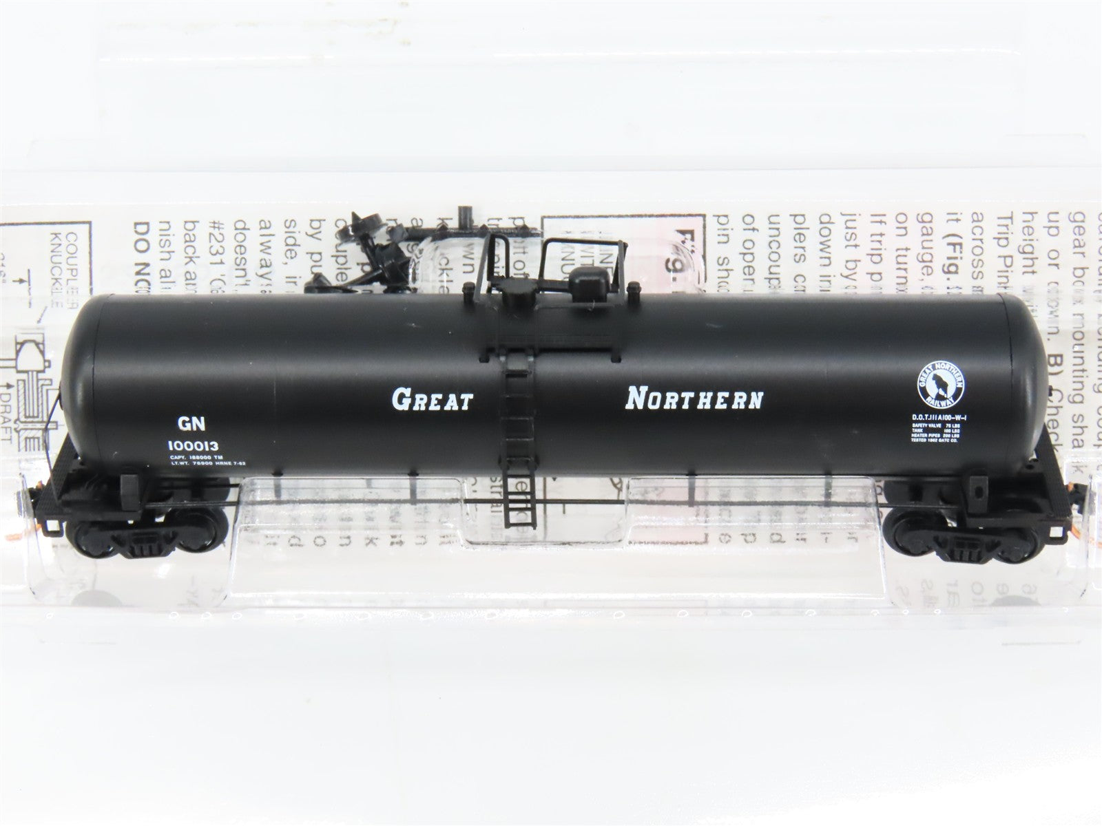 N Scale Micro-Trains MTL 110050 GN Great Northern 56' Tank Car 100013 RTR