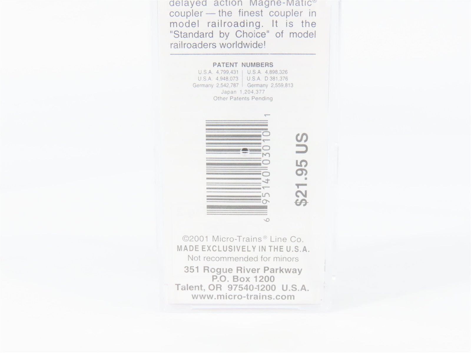 N Scale Micro-Trains MTL 110010 ACFX 56' General Service Tank Car 87281 RTR