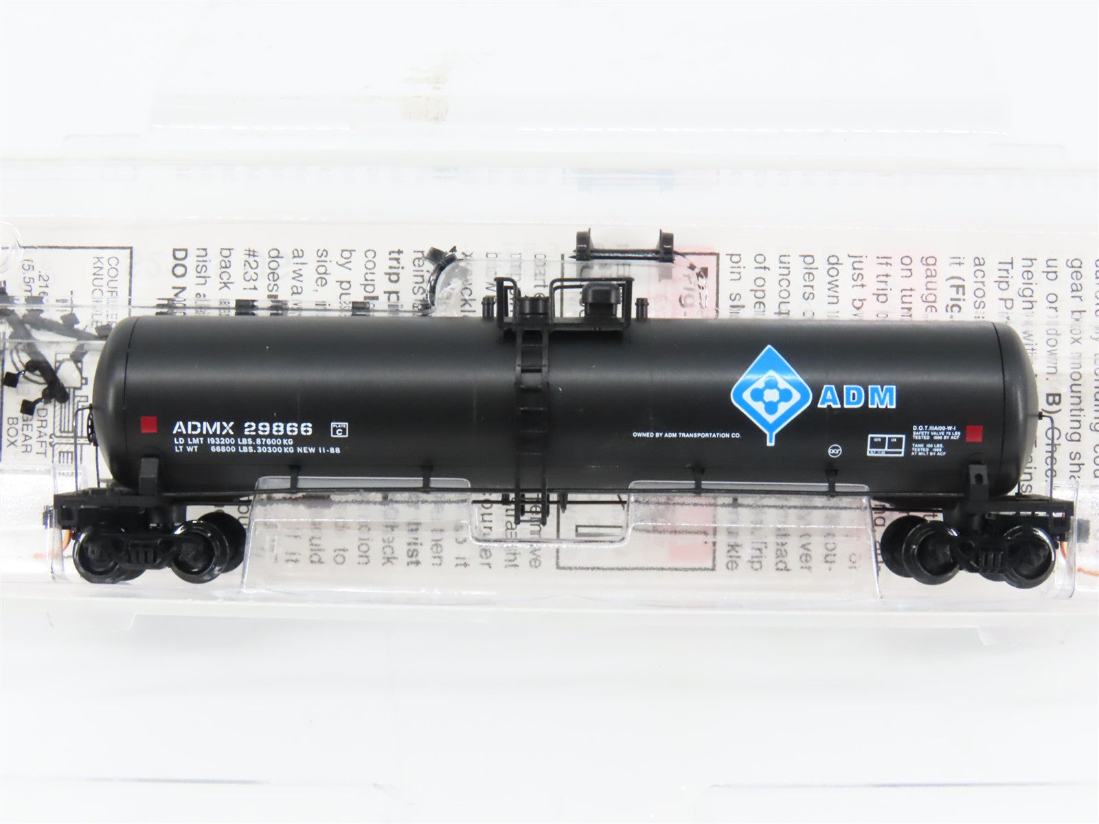 N Scale Micro-Trains MTL 110020 ADMX ADM Transportation Co. 56' Tank Car RTR