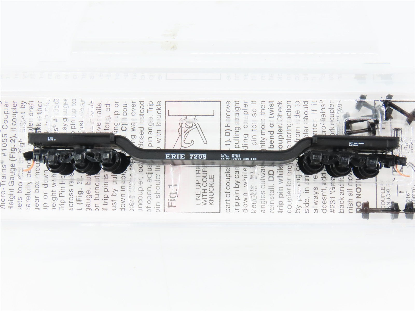 N Scale Micro-Trains MTL 109050 Erie Lackawanna Depressed-Center Flat Car RTR
