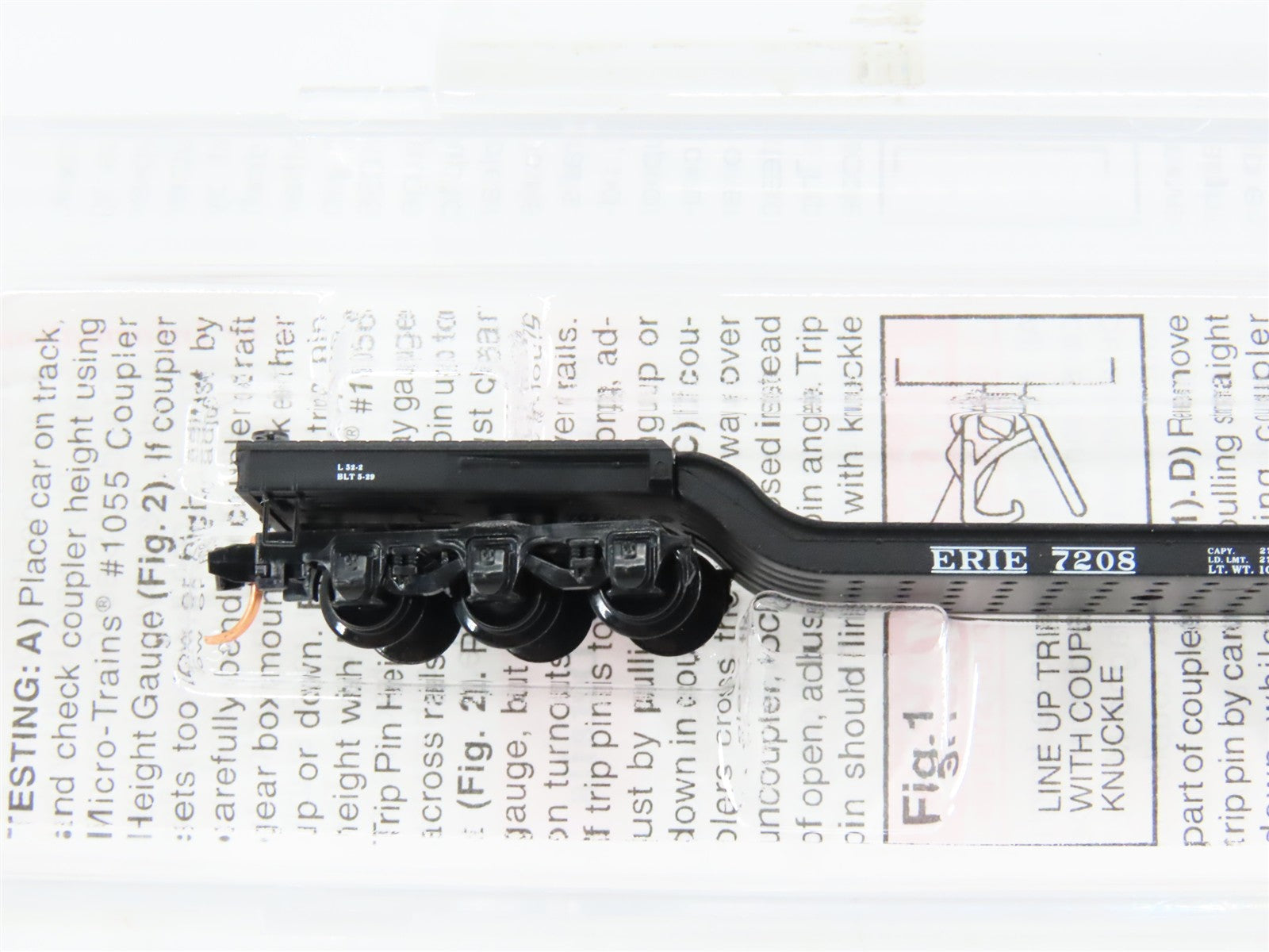 N Scale Micro-Trains MTL 109050 Erie Lackawanna Depressed-Center Flat Car RTR