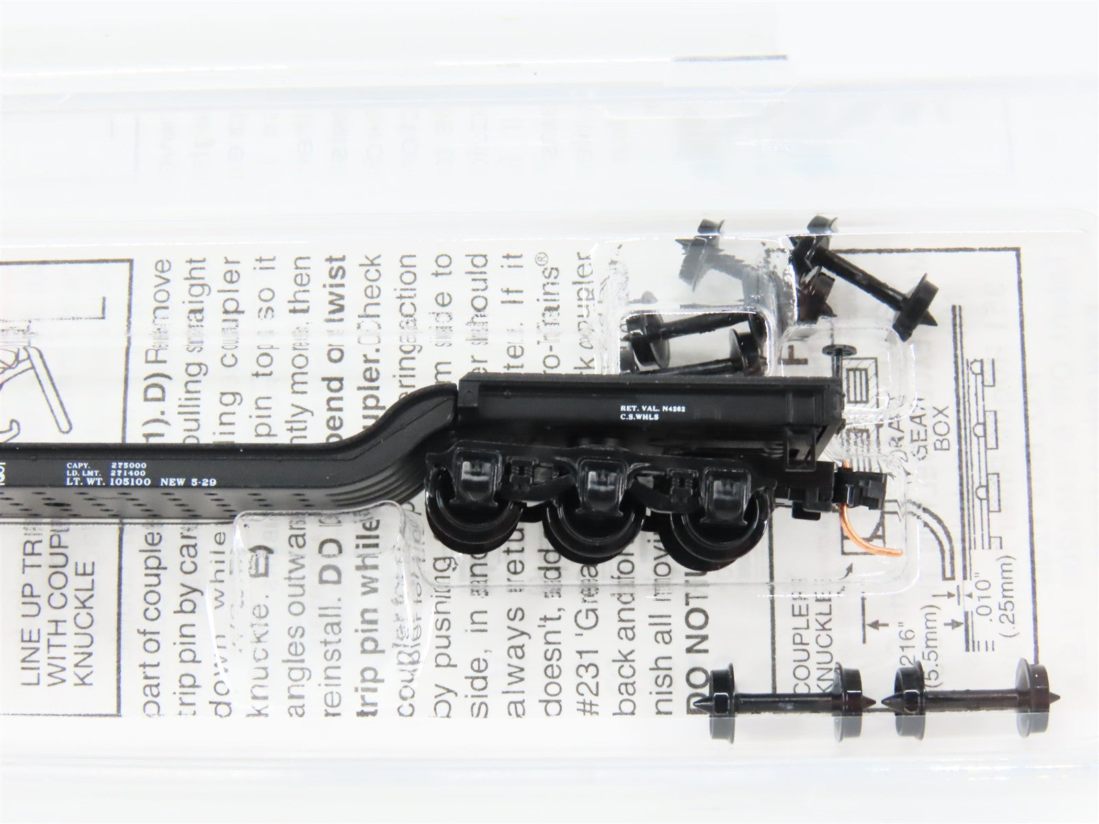 N Scale Micro-Trains MTL 109050 Erie Lackawanna Depressed-Center Flat Car RTR