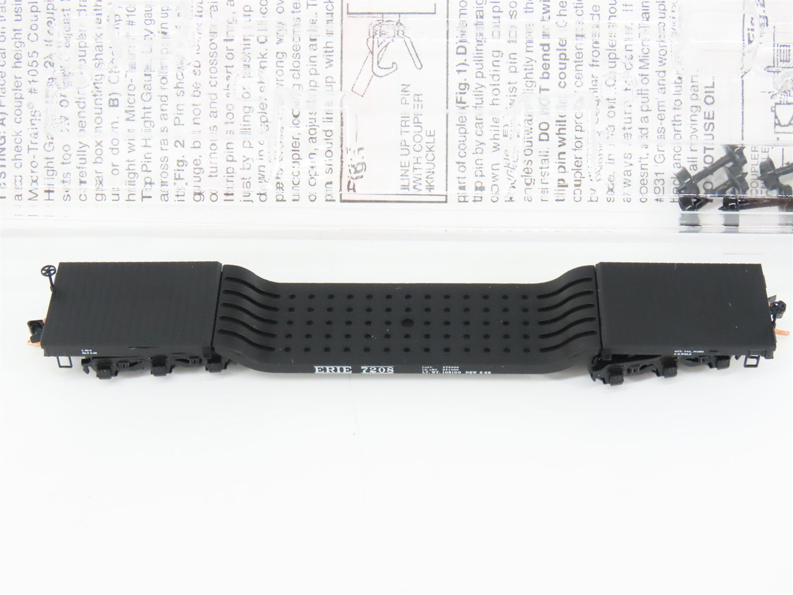 N Scale Micro-Trains MTL 109050 Erie Lackawanna Depressed-Center Flat Car RTR