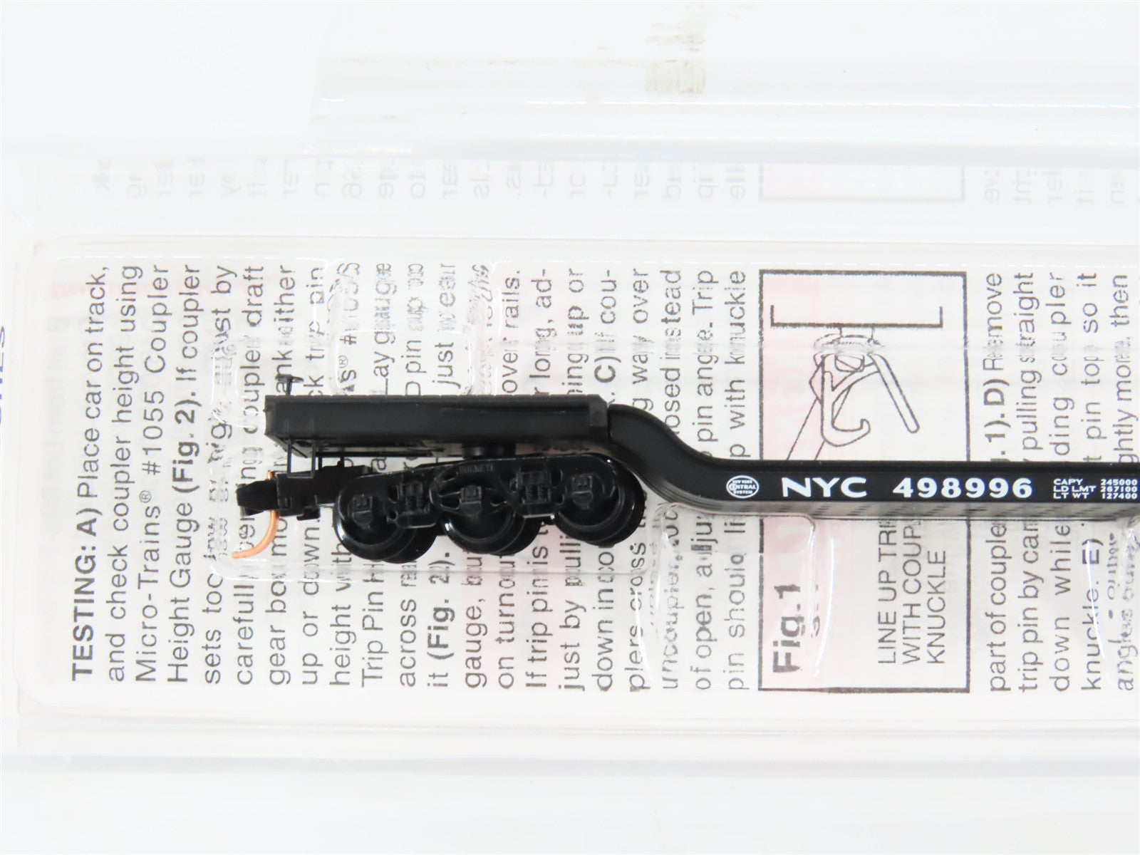 N Scale Micro-Trains MTL 109020 New York Central Depressed-Center Flat Car RTR