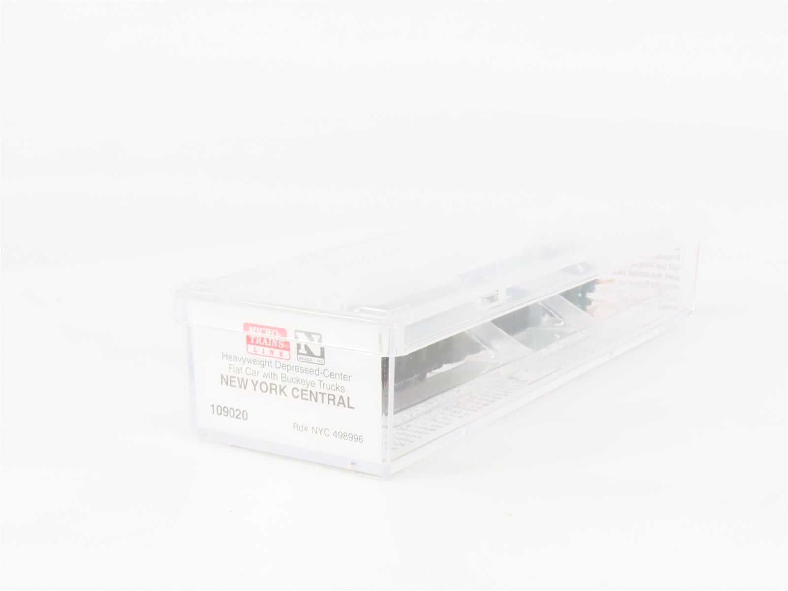 N Scale Micro-Trains MTL 109020 New York Central Depressed-Center Flat Car RTR