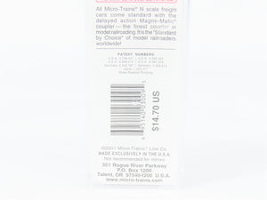N Scale Micro-Trains MTL 109030 N&W Norfolk & Western Flat Car 70099 RTR