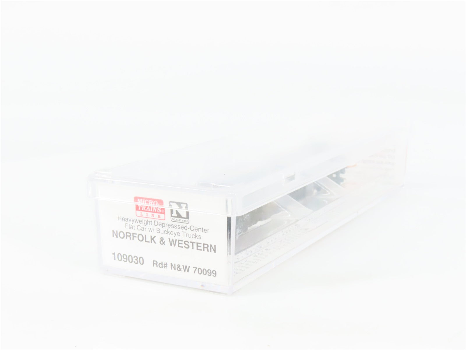 N Scale Micro-Trains MTL 109030 N&W Norfolk & Western Flat Car 70099 RTR