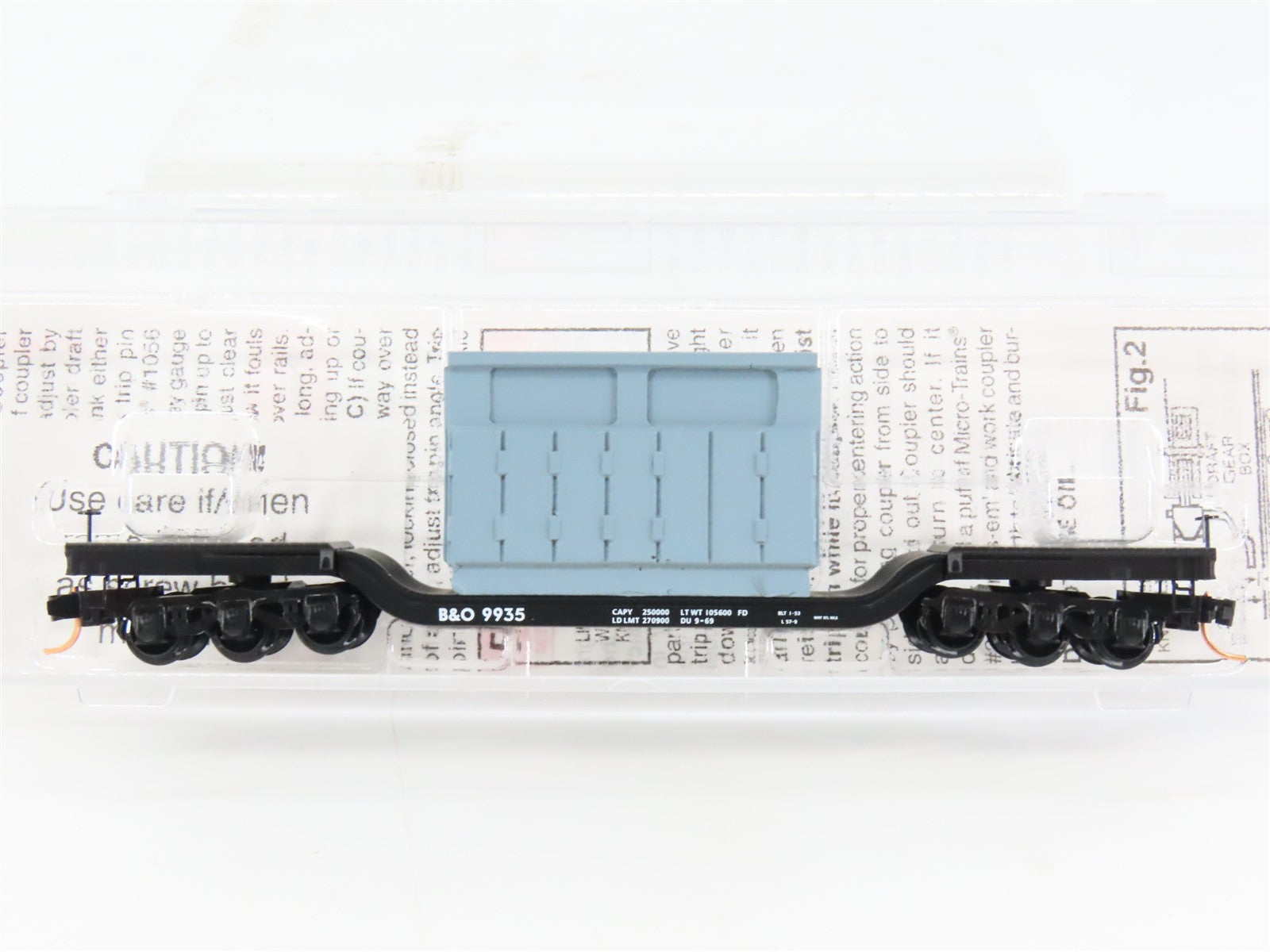 N Scale Micro-Trains MTL 109210 Baltimore & Ohio Depressed-Center Flat Car RTR