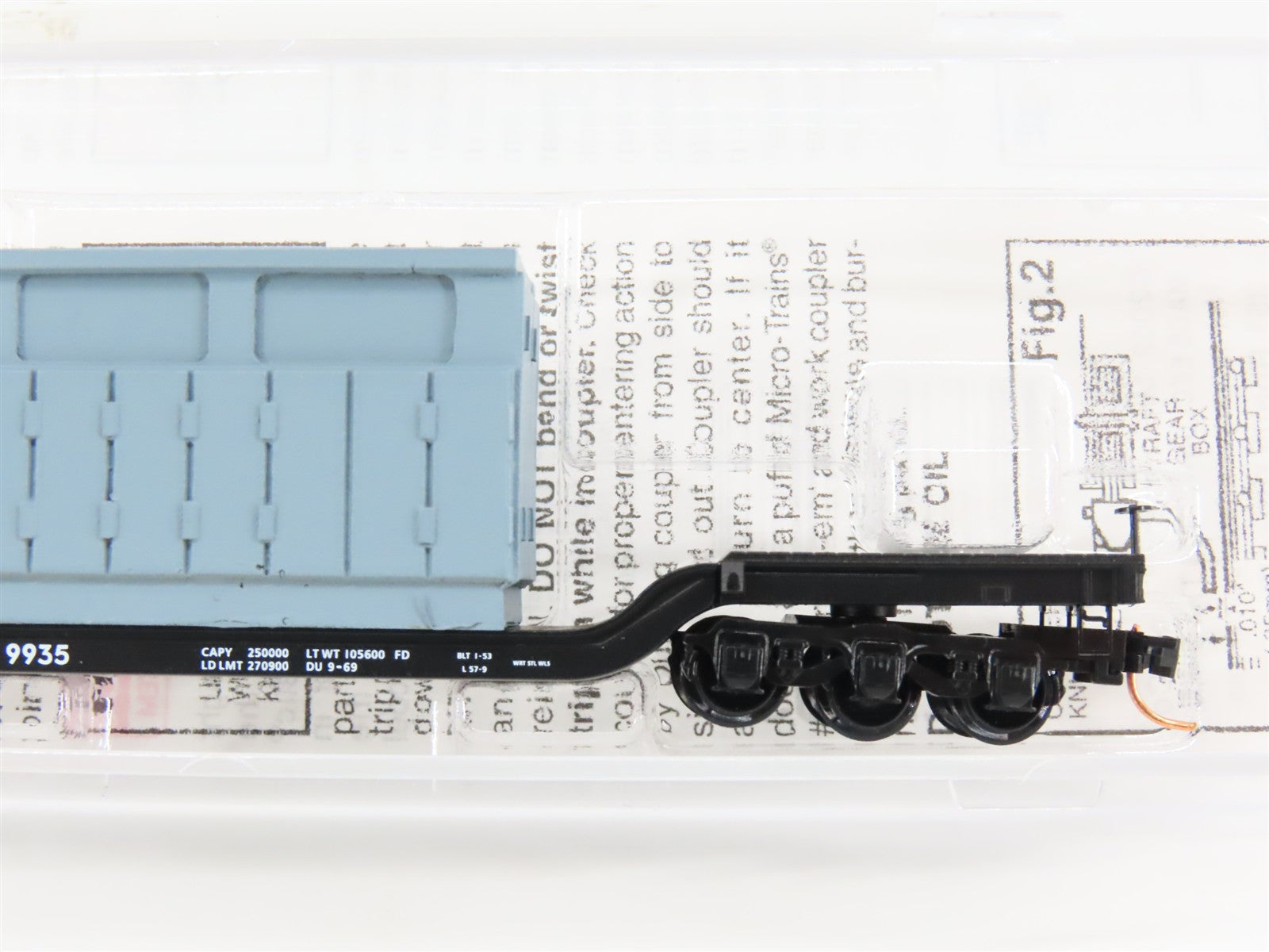 N Scale Micro-Trains MTL 109210 Baltimore & Ohio Depressed-Center Flat Car RTR