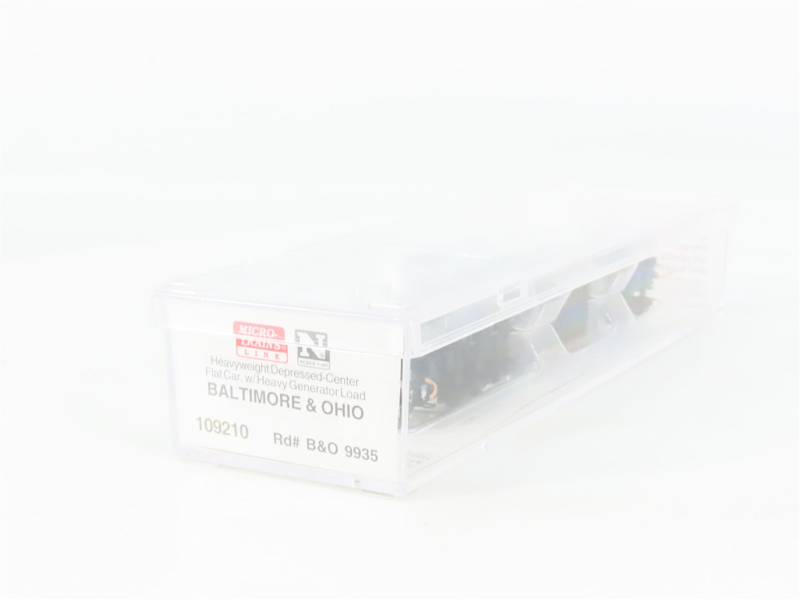 N Scale Micro-Trains MTL 109210 Baltimore & Ohio Depressed-Center Flat Car RTR