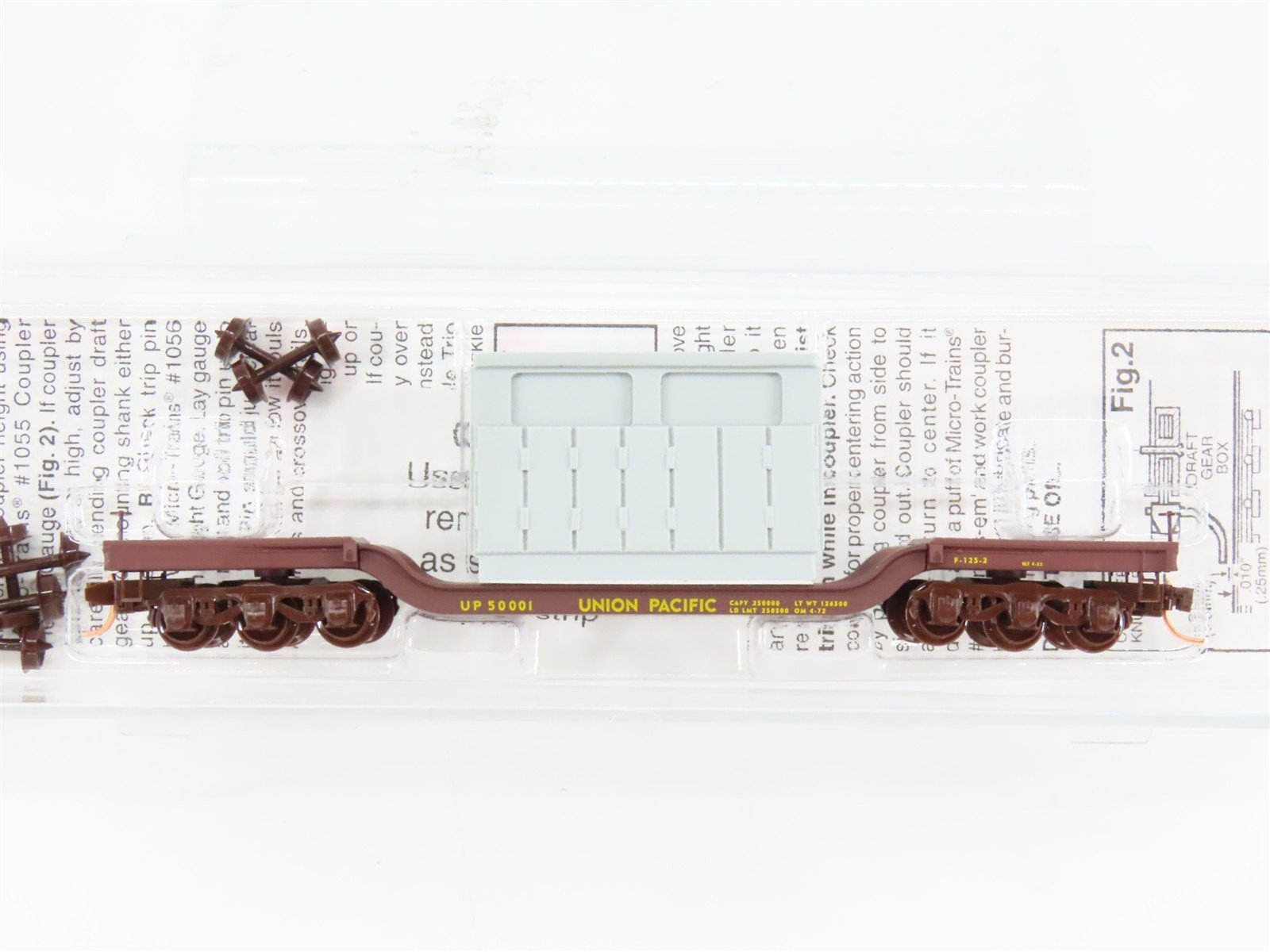 N Scale Micro-Trains MTL 109220 UP Union Pacific Flat Car 50001 RTR