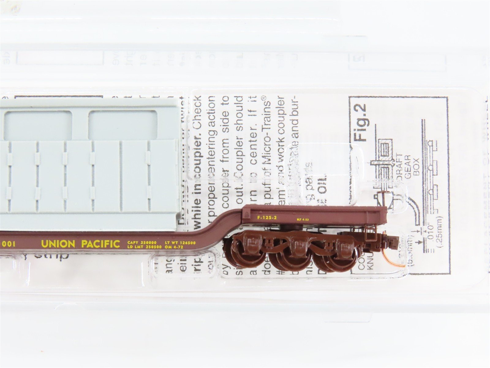 N Scale Micro-Trains MTL 109220 UP Union Pacific Flat Car 50001 RTR
