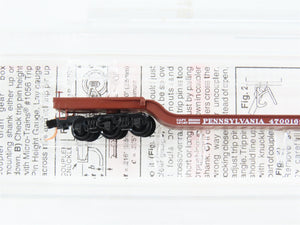 N Scale Micro-Trains MTL 109010 Pennsylvania Railroad Flat Car 470016 RTR