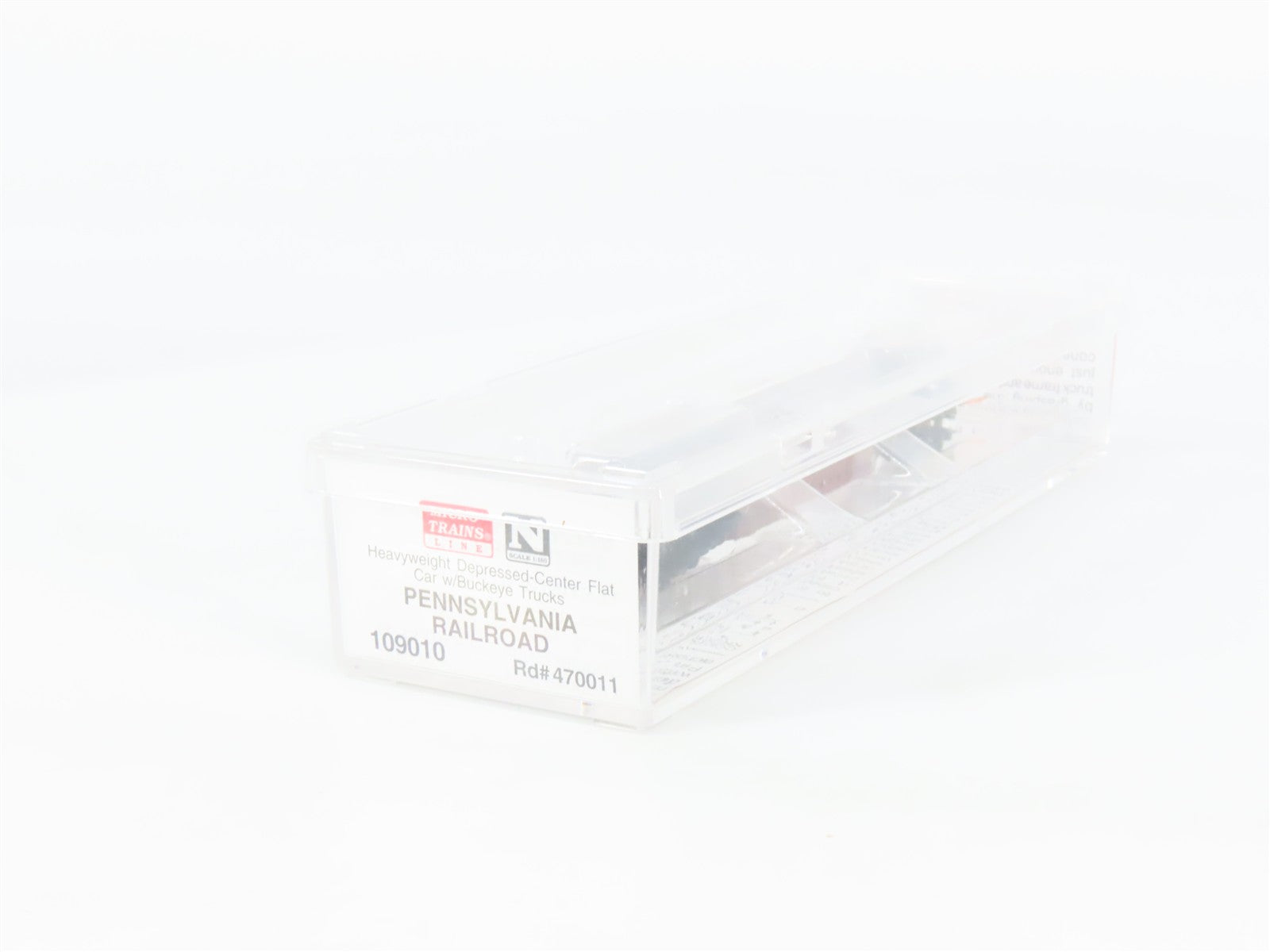 N Scale Micro-Trains MTL 109010 Pennsylvania Railroad Flat Car 470016 RTR