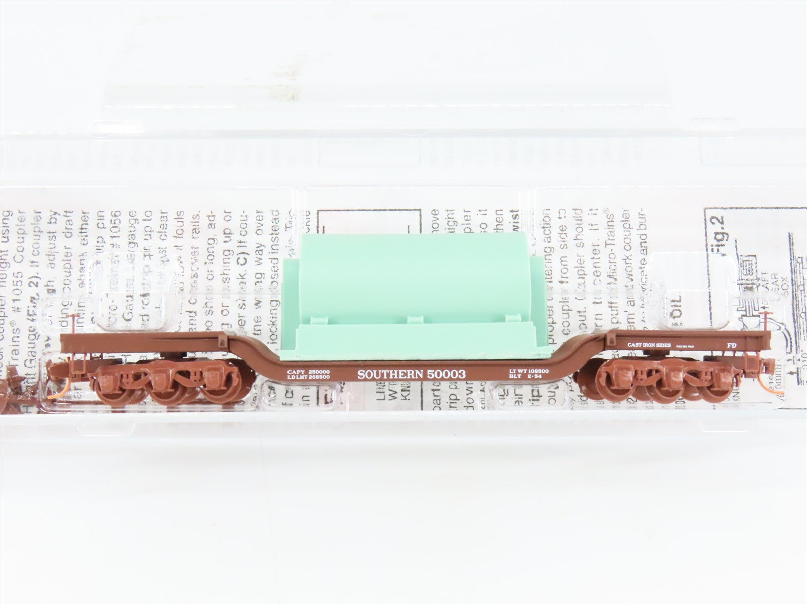 N Scale Micro-Trains MTL 109230 Southern Railway Depressed-Center Flat Car RTR