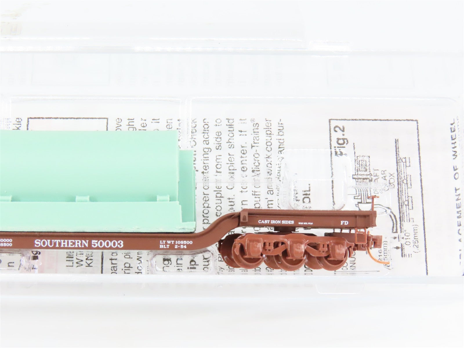 N Scale Micro-Trains MTL 109230 Southern Railway Depressed-Center Flat Car RTR